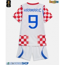 Maglie da calcio Croazia Andrej Kramaric #9 Prima Maglia Bambino Mondiali 2026  Manica Corta + Pantaloni corti)